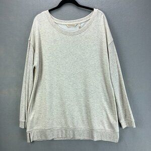 Soft‎ Surroundings Sweatshirt Womens Medium Oatmeal Heather Pullover Athleisure